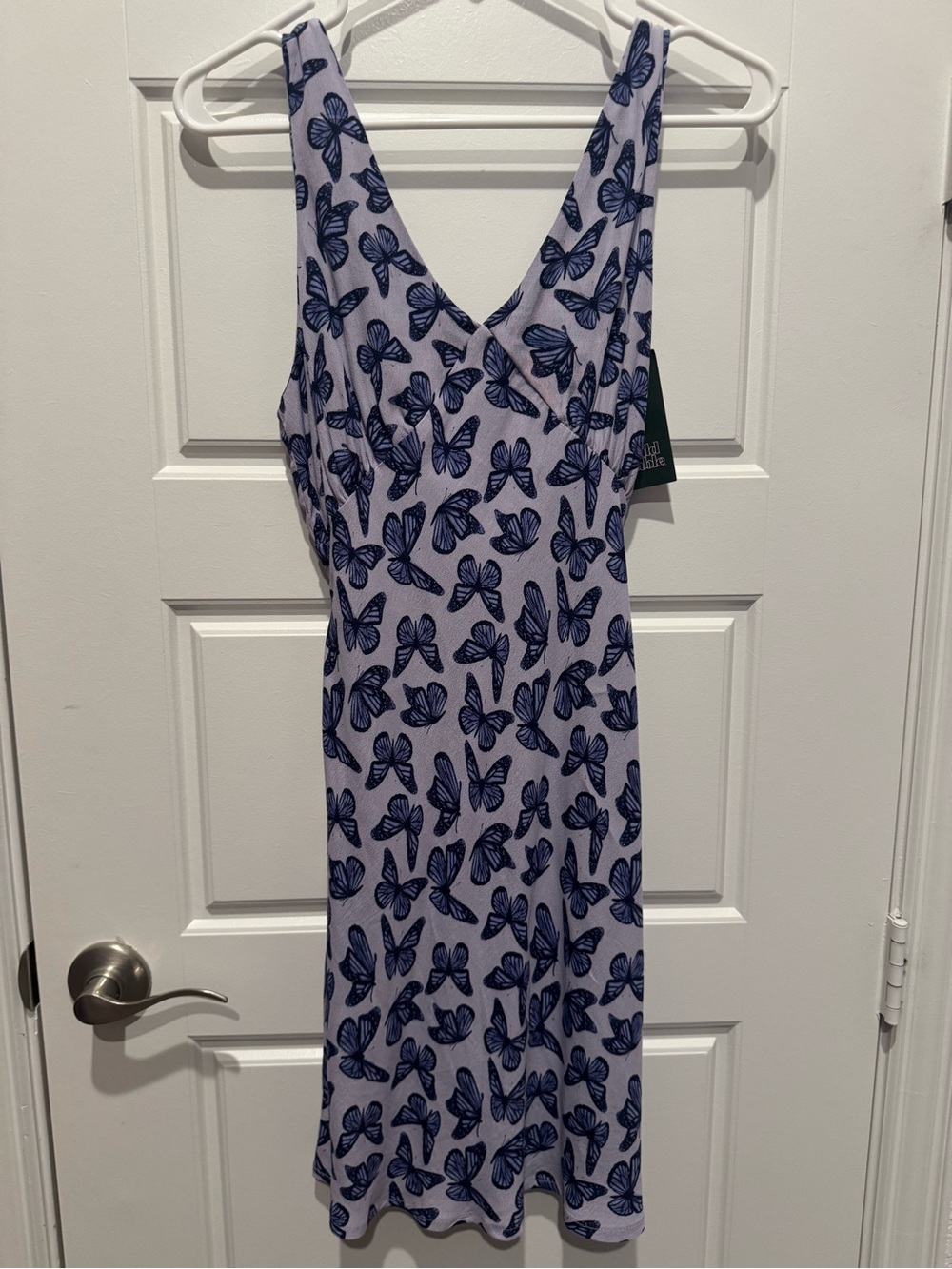 wild fable Lavender Midi Dress with Butterfly Print NWT Size XS